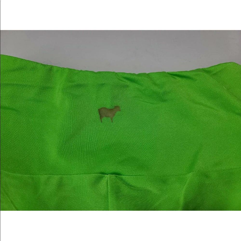 Goldsheep Basic Neon Green Biker Shorts Size M Womens - Picture 3 of 7